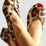 Louison - Sandalias con patrón de leopardo