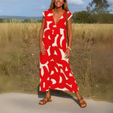 Magda - Vestido fluido con escote en V
