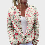 Catarina - Cárdigan Floral de Otoño
