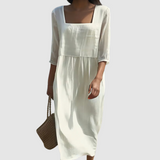 Nádia - Vestido Casual de Lino