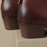 Camila - Botines de Lujo con Tacón Bajo