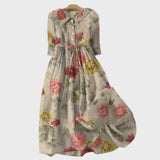 Vestido Retro con Ramo