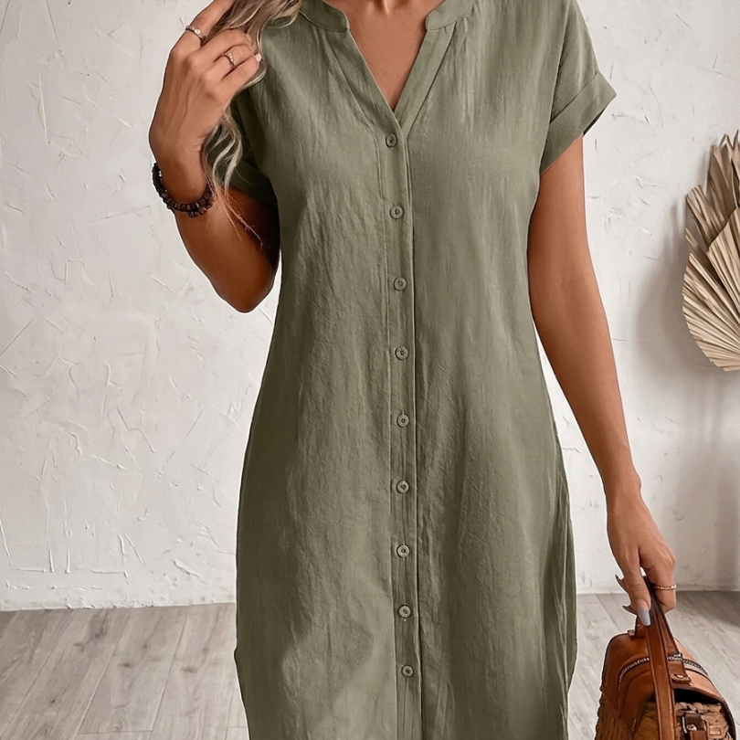 Sonia| Vestido Blusa de Lino Confortable