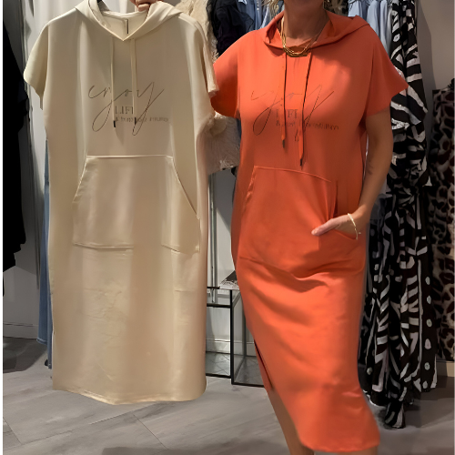 Sásquia - Vestido casual con capucha