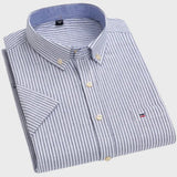 Mateus - Camisa Clásica de Algodón con Patrón