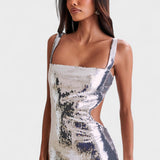Sparkle Silver - Vestido de gala noche