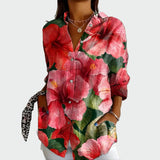 Camisa estilosa con estampado floral