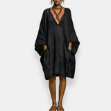 Cássia | Vestido Oversize Decotado