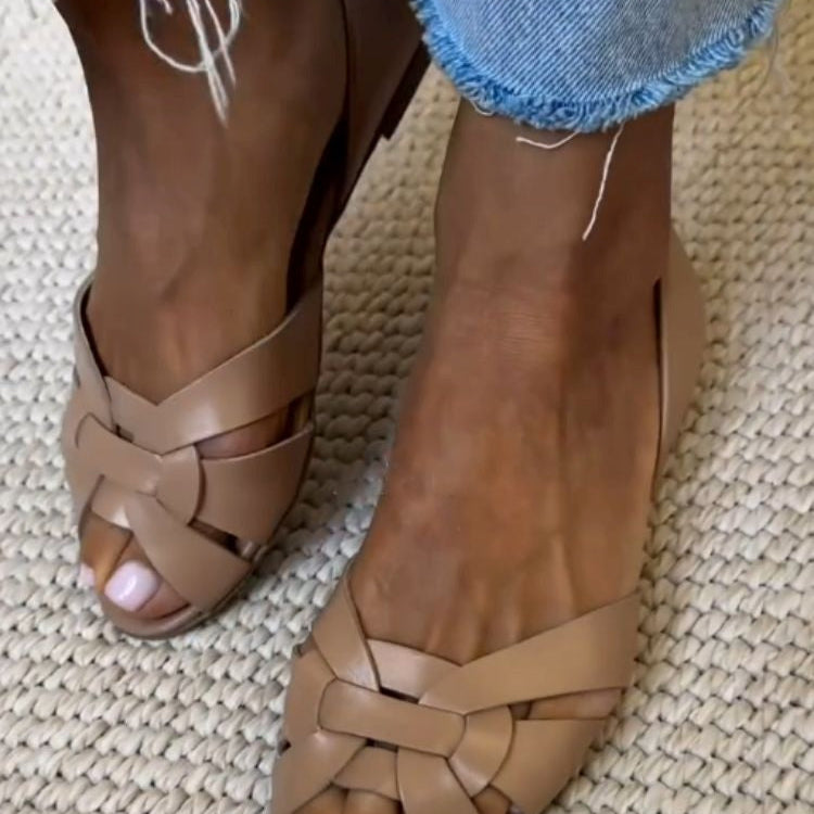 SANDALIAS ENTRELAZADAS NATURALEZA SERAFINA