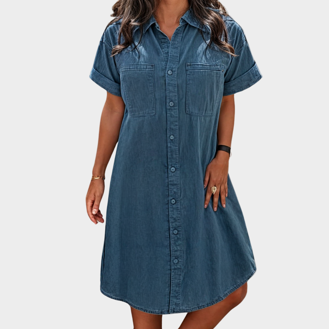 Vestido de jeans suave de verano