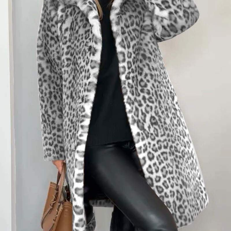 Leia - Abrigo Largo Leopardo