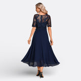 Mariana - Vestido de Encaje y Manga Corta