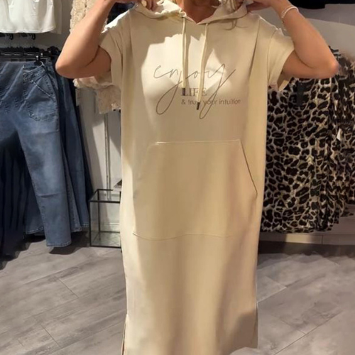 Sásquia - Vestido casual con capucha
