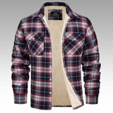 Tiago - Chaqueta Trucker Rayas de Forro Polar