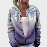 Inês - Cárdigan Floral de Otoño