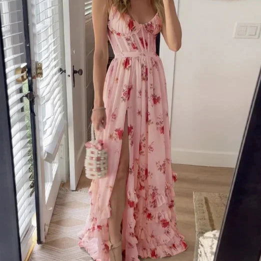 Sónia - Vestido midi de estampado floral