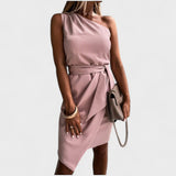 Ana - Vestido Moderno de Un Hombro