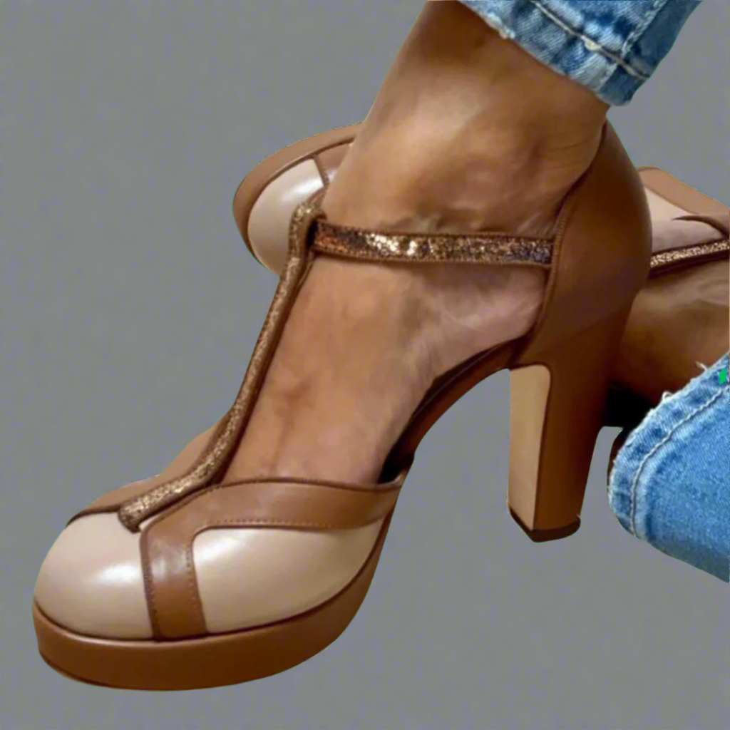 Criselmara - Sandalias de tacón alto elegantes y cómodas