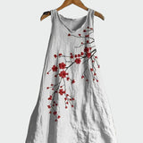 Vestido con Estampado de Cerezos