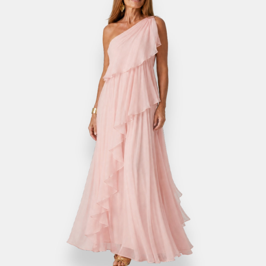 Leonor | Vestido Asimétrico con Volantes