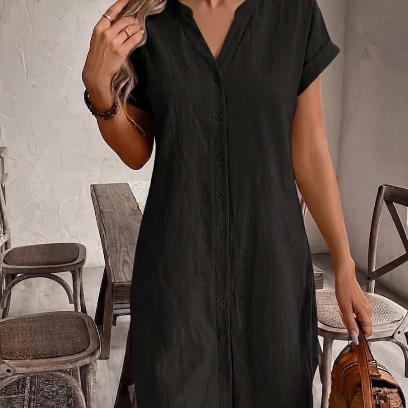 Sonia| Vestido Blusa de Lino Confortable