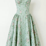 Odete - Vestido midi con corsé estructurado