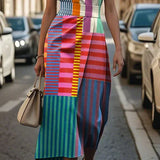 Tânia - Vestido sin mangas estampado