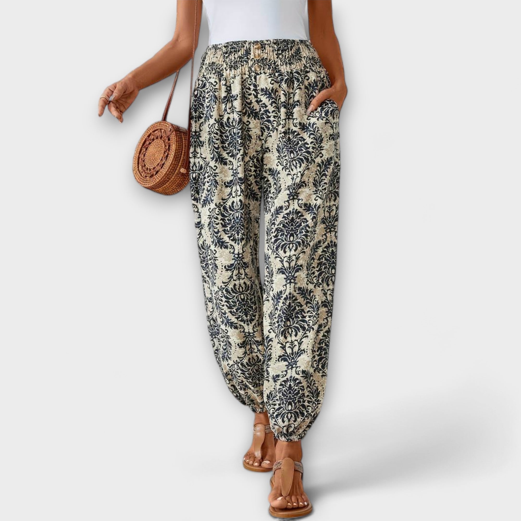 Scarlett - Pantalones con gráficos étnicos