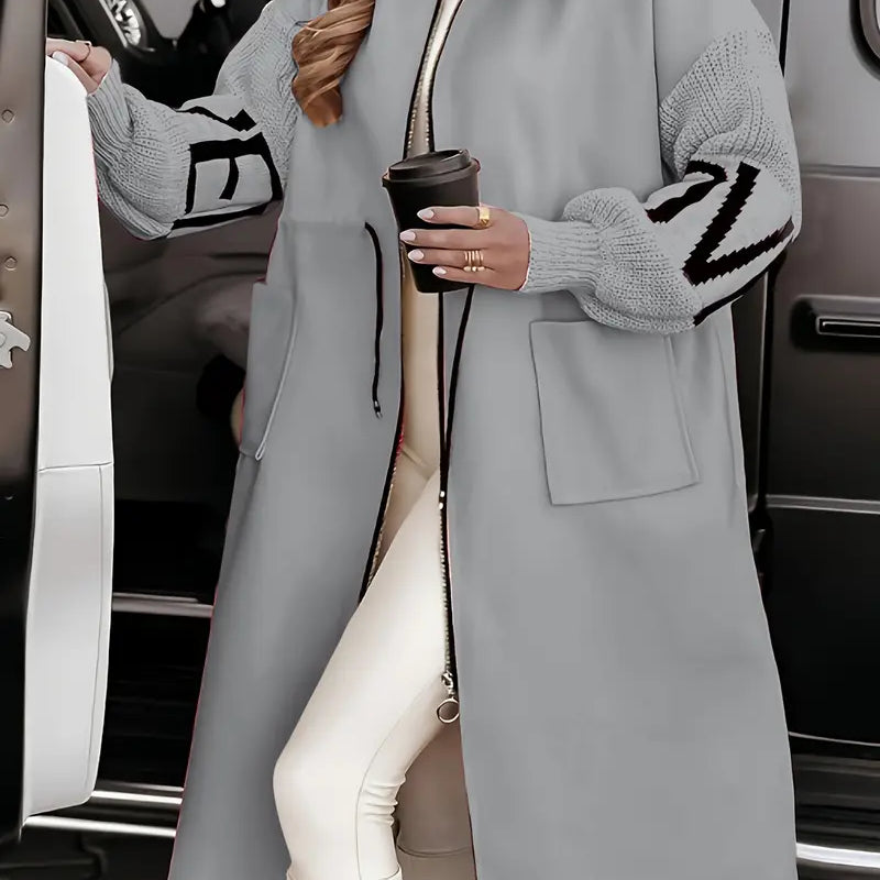 Rosa - Abrigo-cardigan elegante
