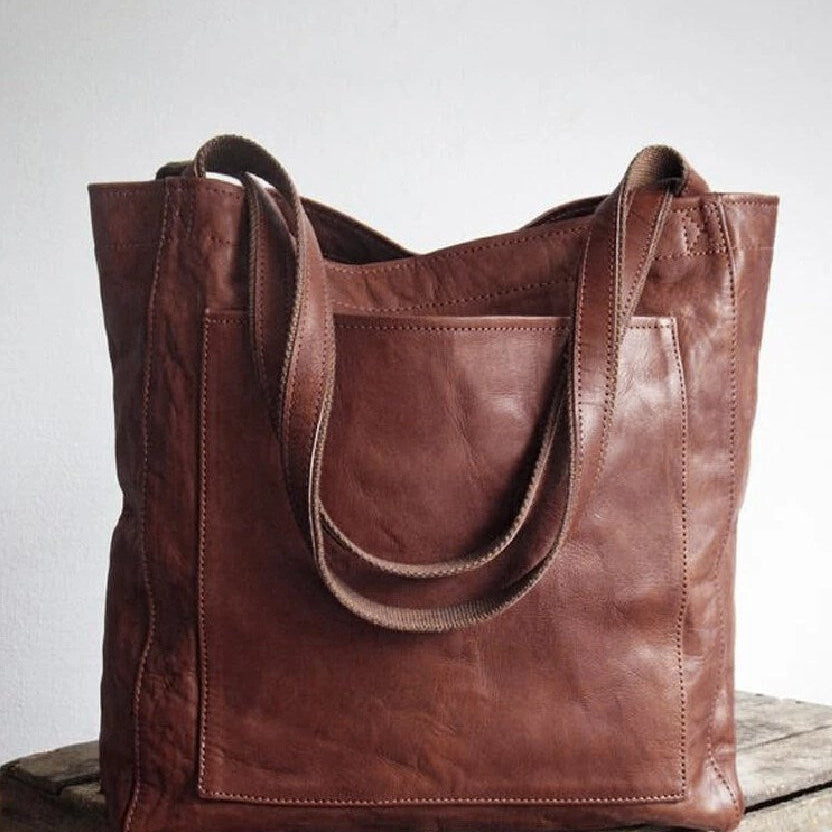 Elle - Bolsa de hombro clásica en piel