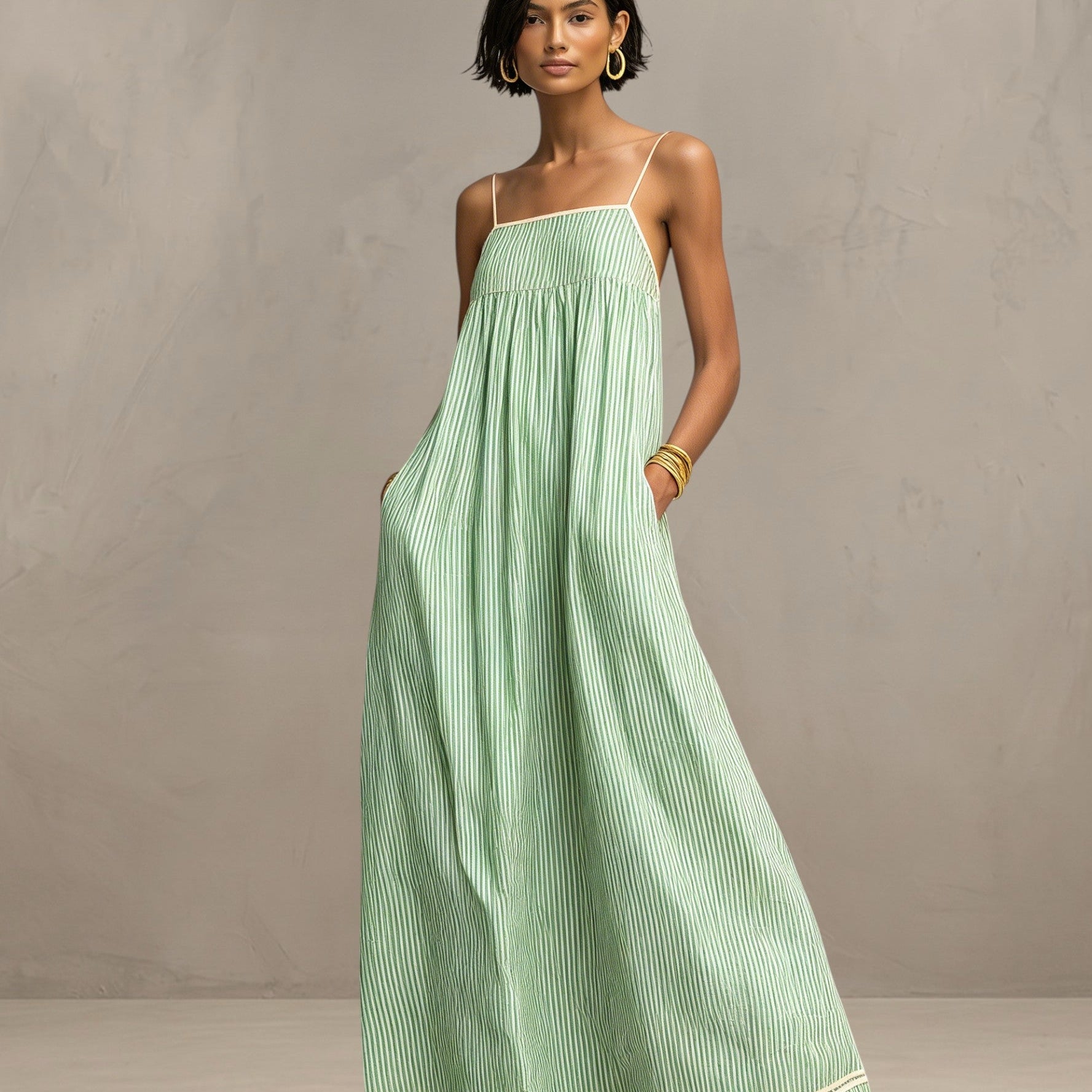 PÂMELA | VESTIDO MAXI FLUIDO DE VERANO