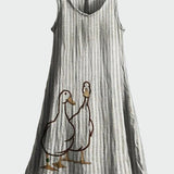 Vestido con pareja de patitos