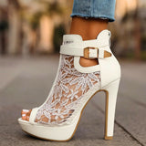 Liliana - Tacones con Encaje