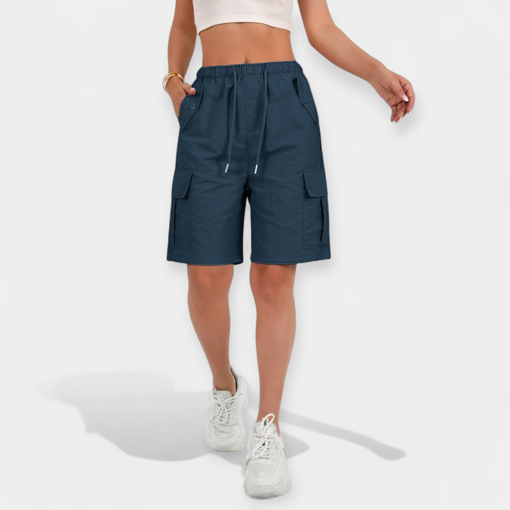 Pantalones Cortos Cargo Femeninos de Verano