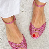SANDALIAS ENTRELAZADAS DORADAS ISADORA