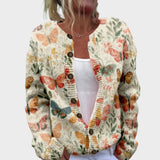 Carolina - Cárdigan Floral de Otoño