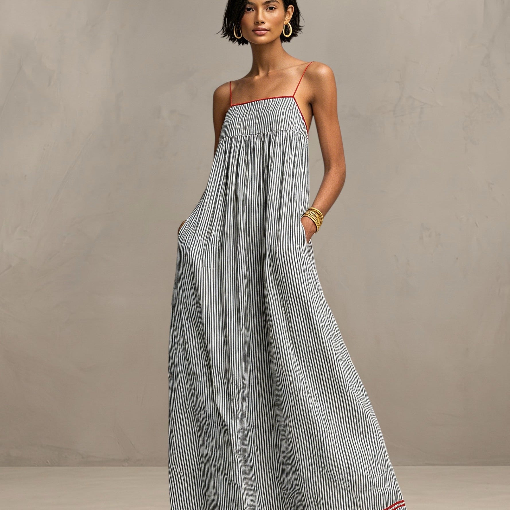PÂMELA | VESTIDO MAXI FLUIDO DE VERANO
