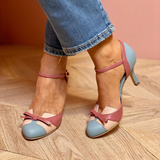 Bellarosa - Sandalias coloridas con nudo y tiras, con puntera redonda