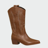 Botas de vaquero occidentales de piel