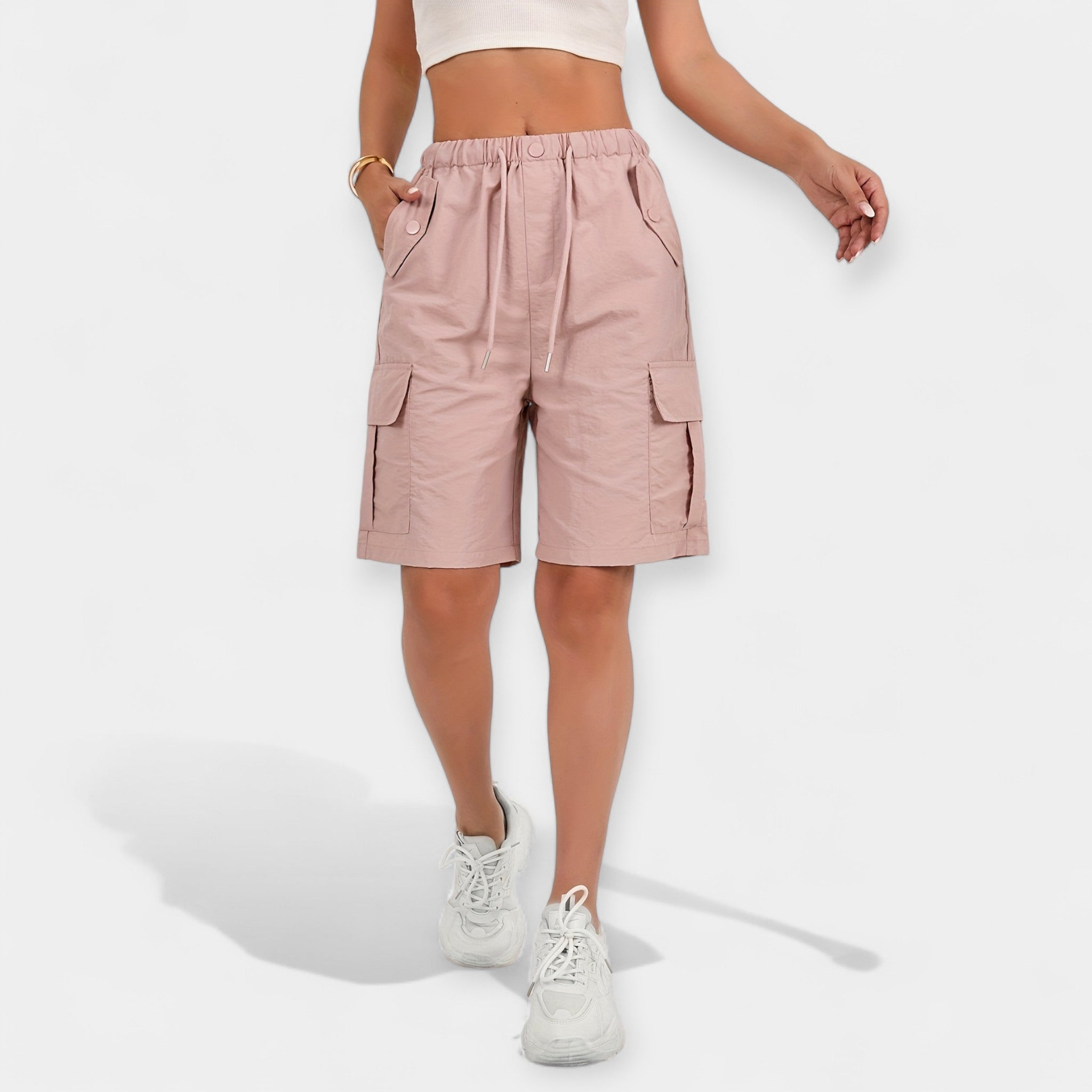Pantalones Cortos Cargo Femeninos de Verano