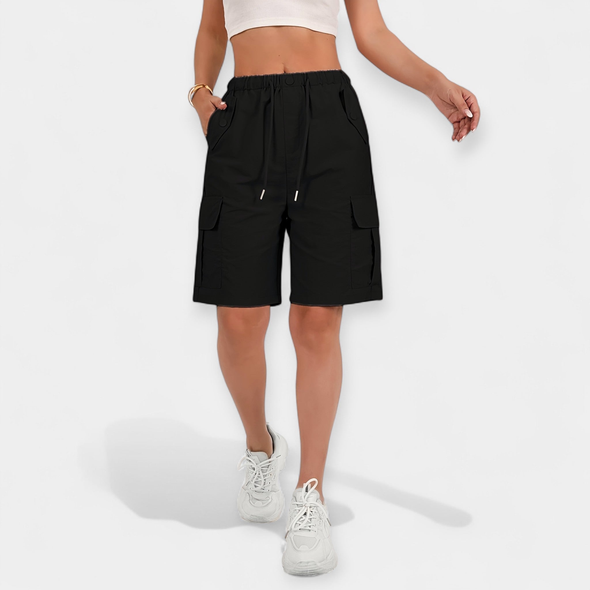 Pantalones Cortos Cargo Femeninos de Verano