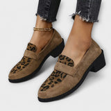 Carla - Zapatos de señora elegantes con estampado de leopardo
