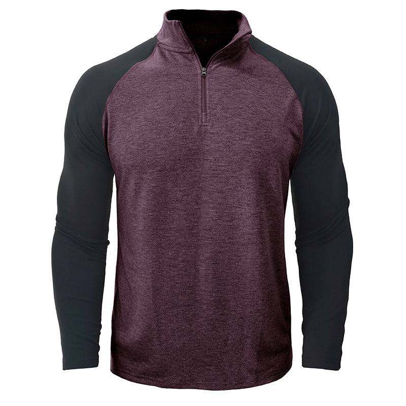Camisa de algodón con cuello alto