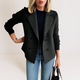 Marta - Abrigo Elegante con Mangas de Punto