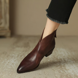 Camila - Botines de Lujo con Tacón Bajo