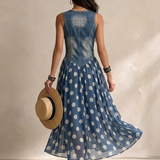 Bianca | Vestido Midi de Chifón con Lunares