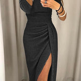 Natália - Vestido chic con hombros descubiertos