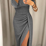 Natália - Vestido chic con hombros descubiertos