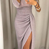 Natália - Vestido chic con hombros descubiertos
