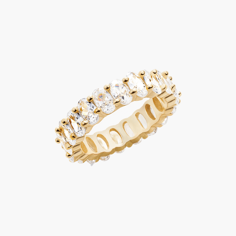 Anillo de corte ovalado
